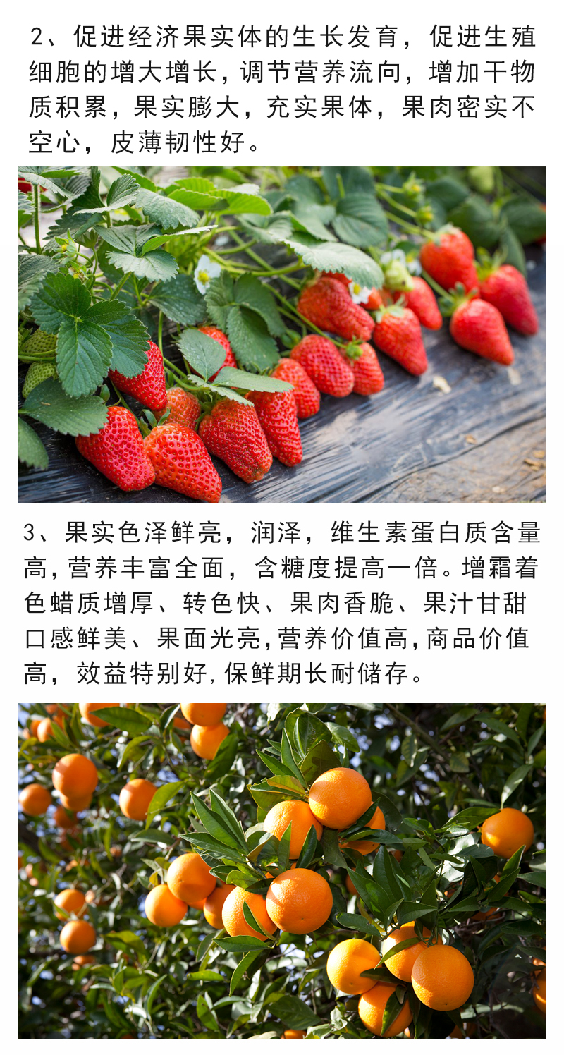 柯必达 甜蜜素果树水果专用增甜剂草莓柑橘苹果葡萄西瓜甜瓜专用膨大