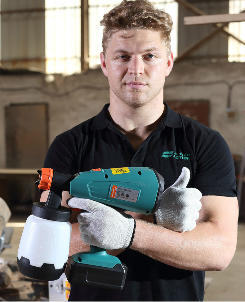 锂电喷枪充电式电动喷枪喷漆枪油漆喷枪乳胶漆喷涂机喷漆机18v无刷