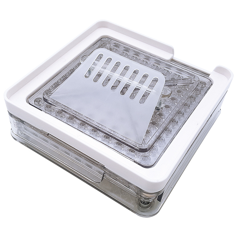 0001透明100孔胶囊板灌装器胶囊填充板装粉机手动工具0号100孔透明