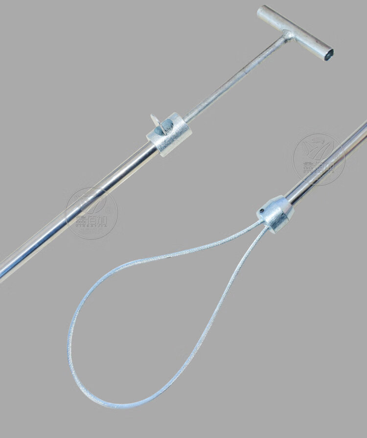 户外套猪神器棍式兽用保定器抓猪长杆钢丝绳猪用保定器不锈钢长柄抓猪