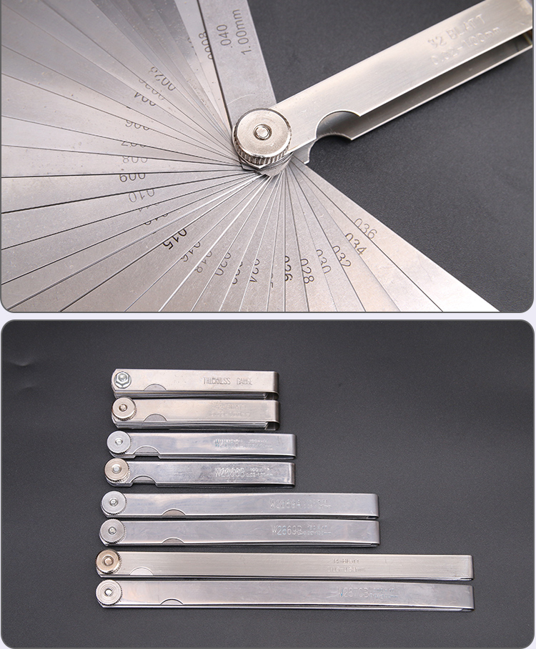 塞尺间隙尺不锈钢单片气门塞规厚薄规塞尺0.02-1.