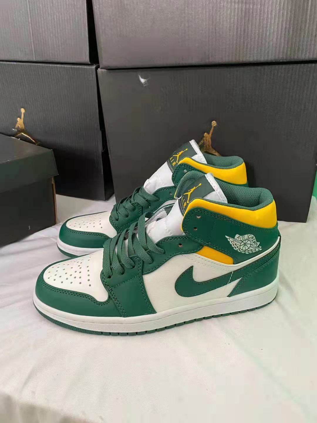 纯原aj1男鞋中帮黑白灰乔1女鞋樱花粉男女运动鞋休闲篮球鞋 g03樱花粉