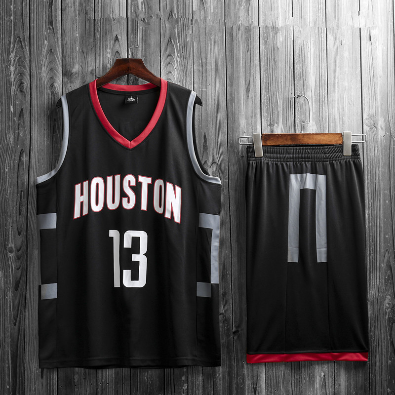 l adidas hen球衣哈登13号大学生儿童篮球服吸汗透气运动套装球服可耐