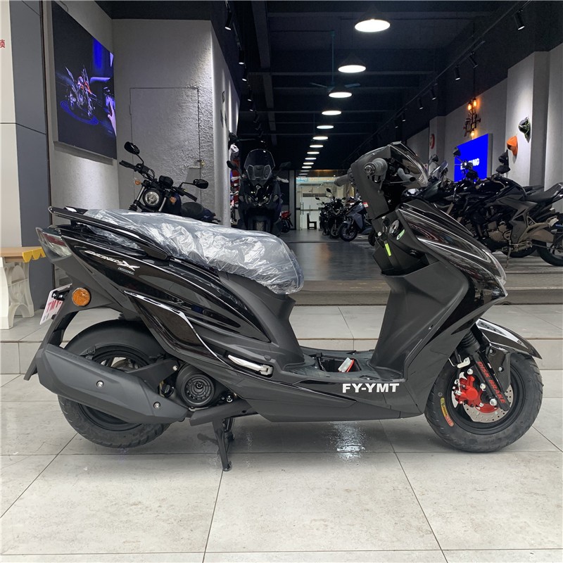 飞鹰摩托车小劲战5代目福臻110新款国4电喷发动机踏板车 fy-ymt劲战