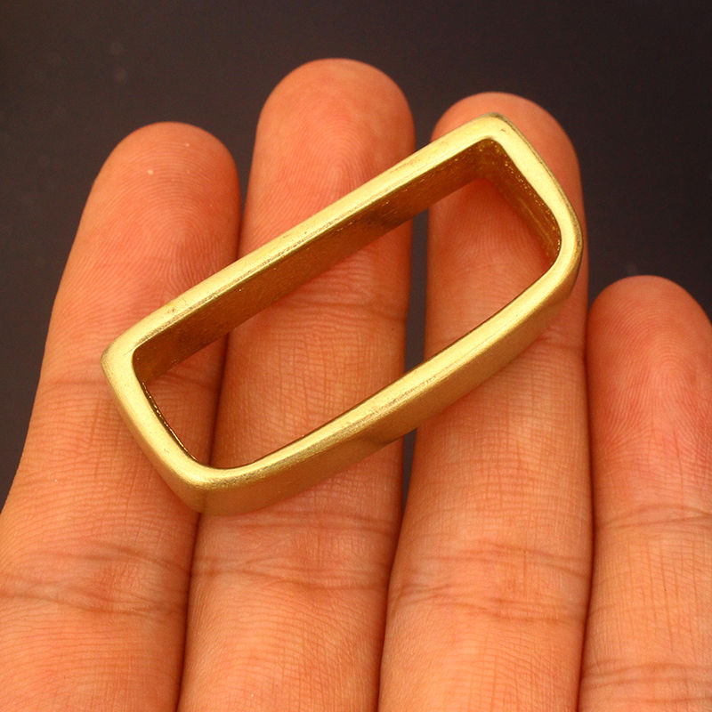 皮带配件皮环套圈皮带固定环圈腰带介子带圈纯铜腰带环4cm3.