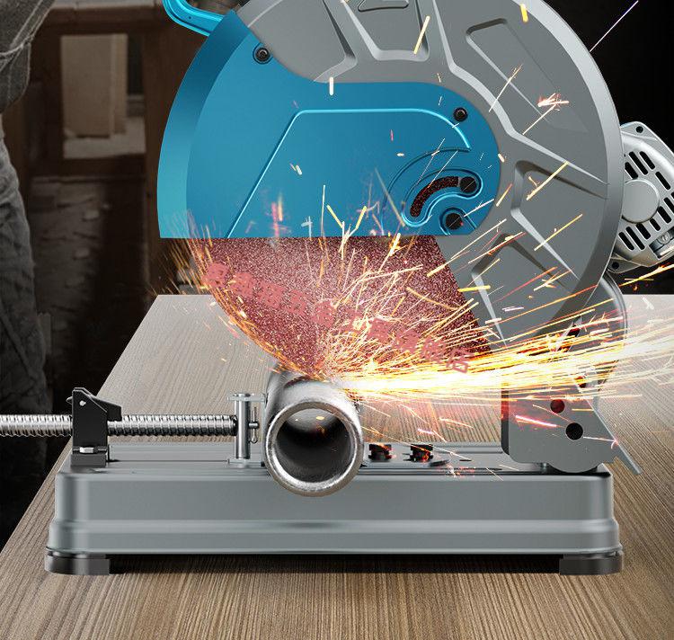 多角度355皮带钢材机大功率型材切割机14寸木材钢材角铁机 家用皮带