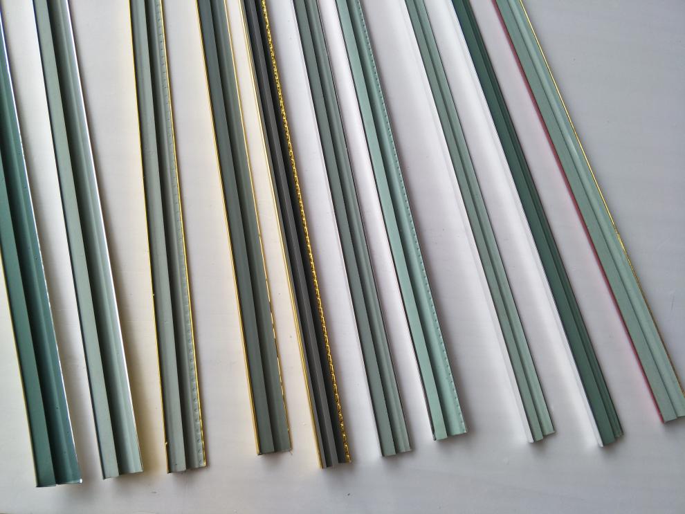 亮哑银相框线条/广告展板kt板包边/塑料画框材料/广告边条边框料 灰