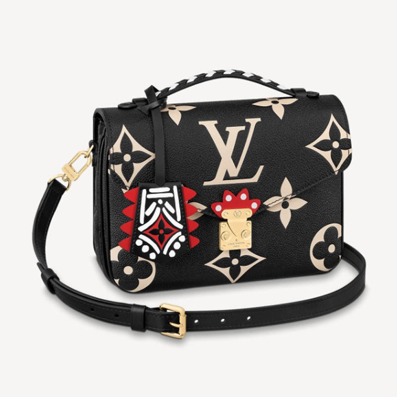【二手准新品】lv 女包 2020秋冬款大衣拼色邮差包单肩包 二手奢侈品