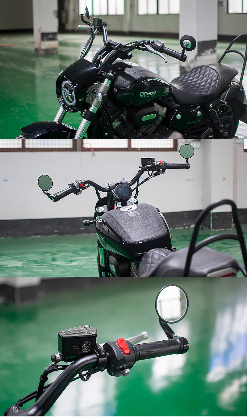 奔达灰石300改装小燕把rock300-16专用直上后倾车把舒适款方向把 黑色