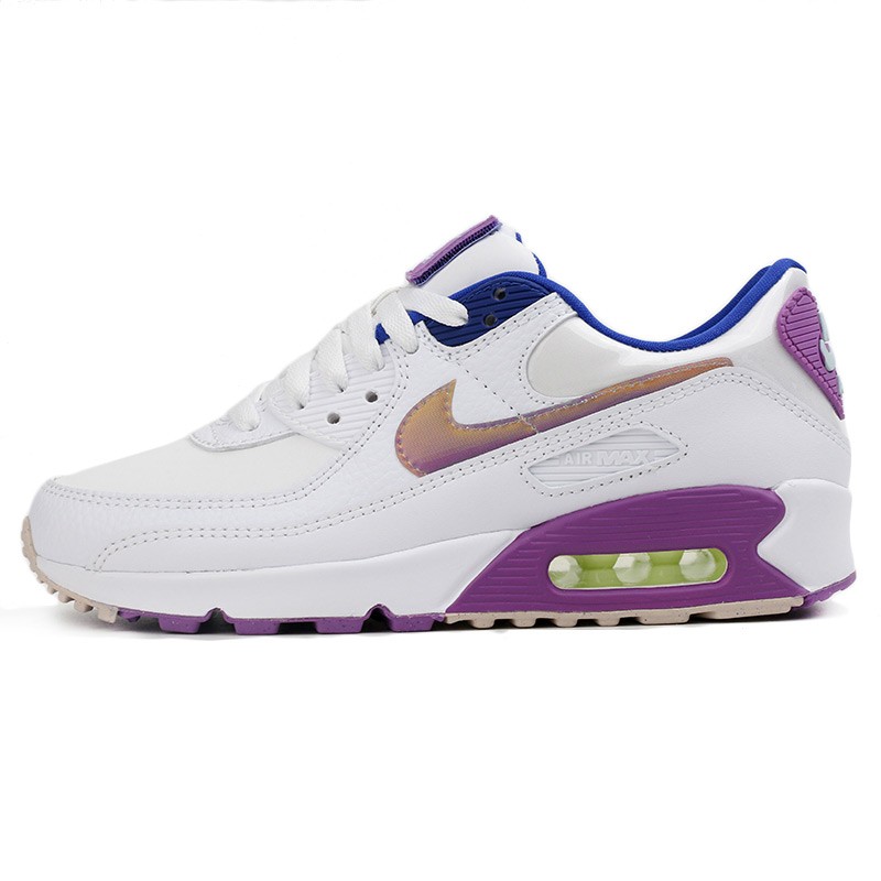 nike耐克新款女子休闲鞋气垫airmax90运动鞋cd0490101cv7665100白蓝黄