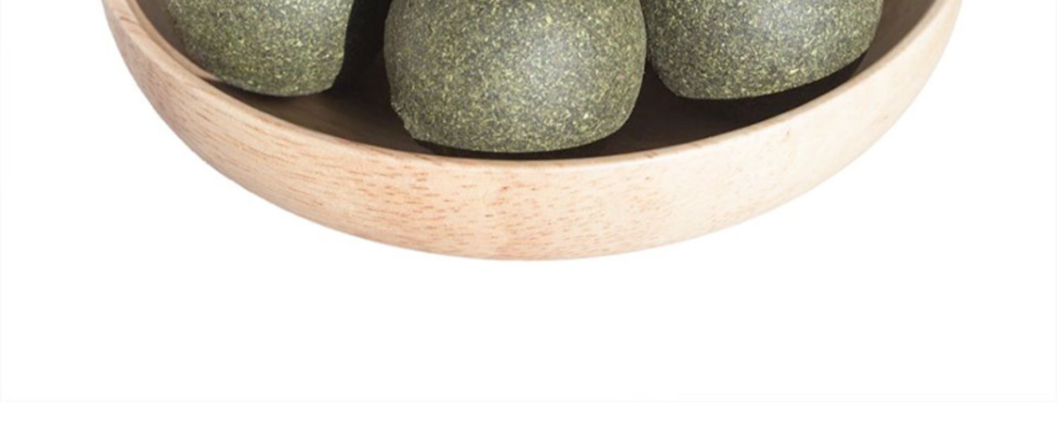 猫薄荷球木天蓼虫瘿果旋转舔舔乐猫簙荷零食猫咪自嗨玩具磨牙神器 白