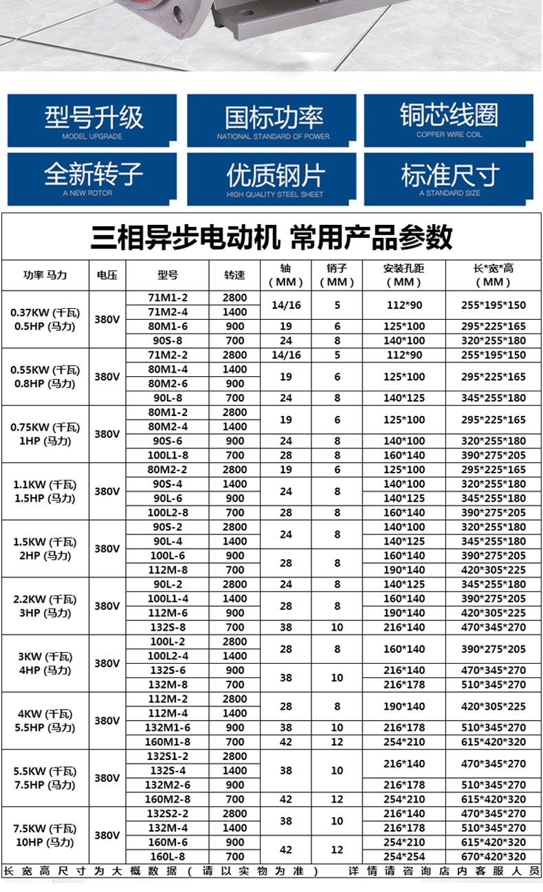 电机出铜表图片