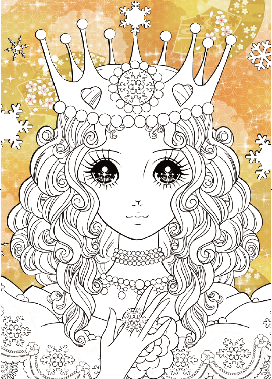 《公主炫彩涂色涂画填色画画本可爱甜心梦幻新娘幻彩公主甜美少女冰雪