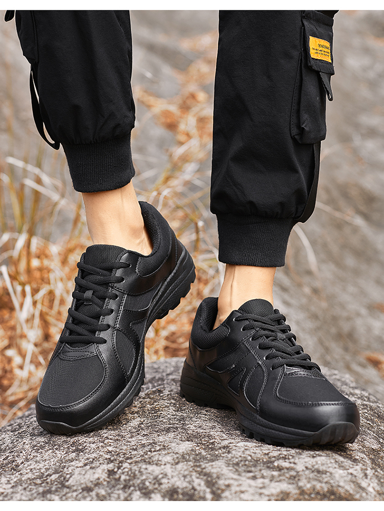 07a新式迷彩鞋作训鞋男超轻训练跑鞋户外休闲运动鞋防滑黑色胶鞋耐磨