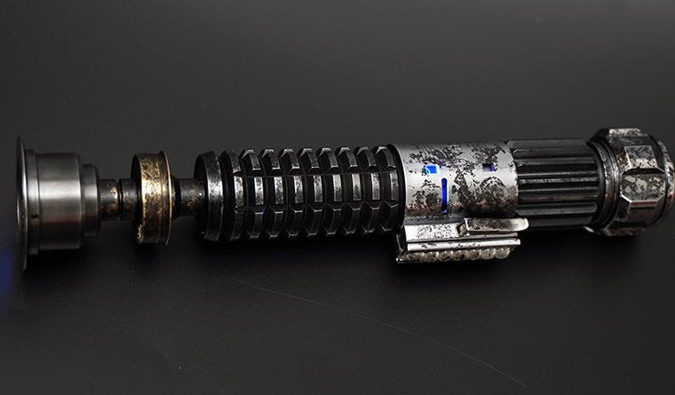 迷铭乐现货2022新款欧比旺光剑ep4星战光剑碳钢收藏像素款要一寸剑刃