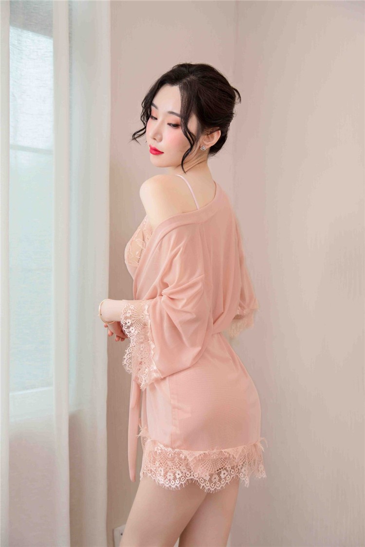 ladyapos;s内裤睡衣套装女性感蕾丝露胸全透明网纱诱惑夜店开档免脱sm