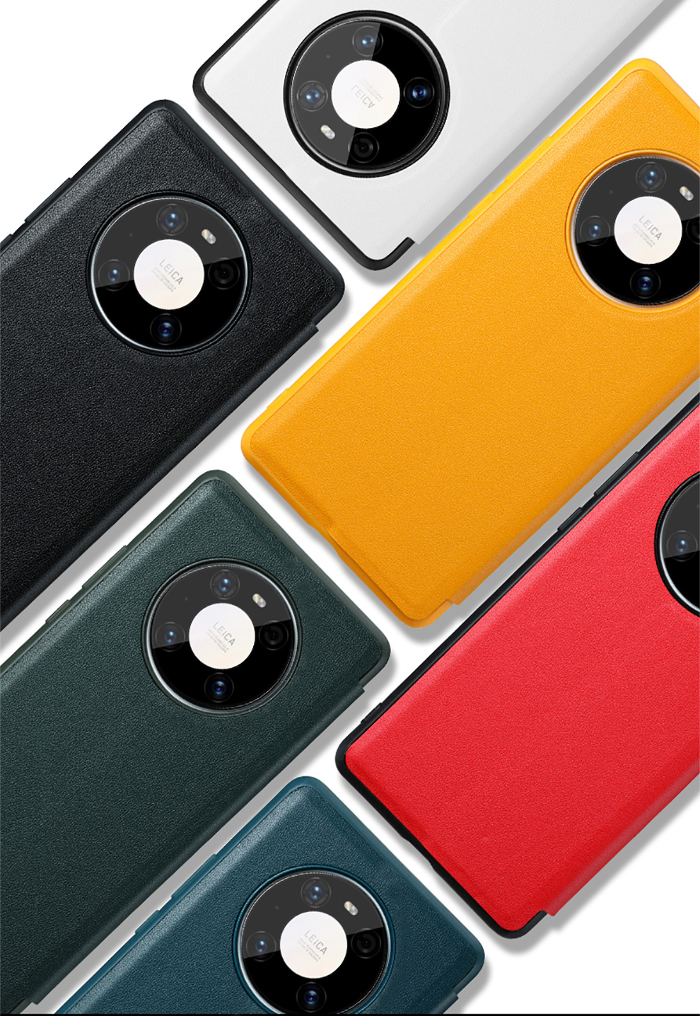 pd华为mate40手机壳5g版mate40pro真皮保护壳防摔翻盖视窗智能休眠