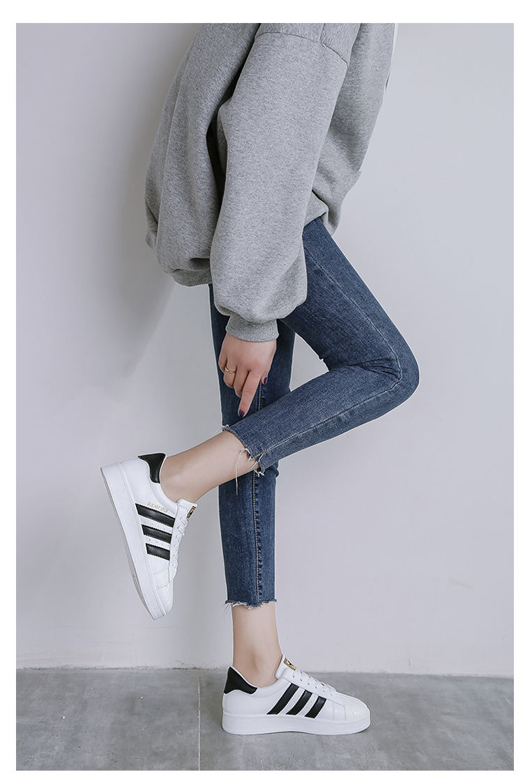 簘蕥小白鞋女春夏季新款韩版百搭厚底板鞋学生运动鞋潮果绿色37标准码