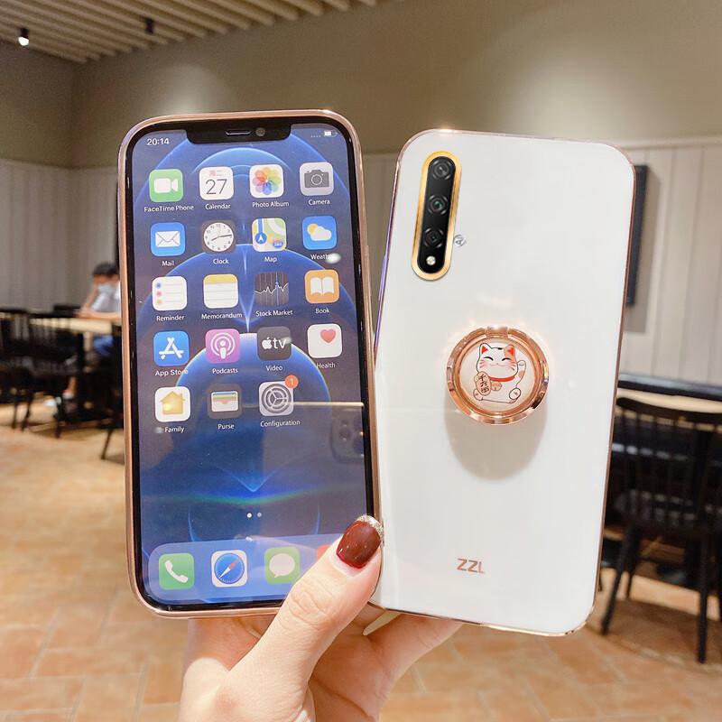 mogdey 适用于华为yal一al50手机壳honor20s电镀软套荣耀2os新款女yal