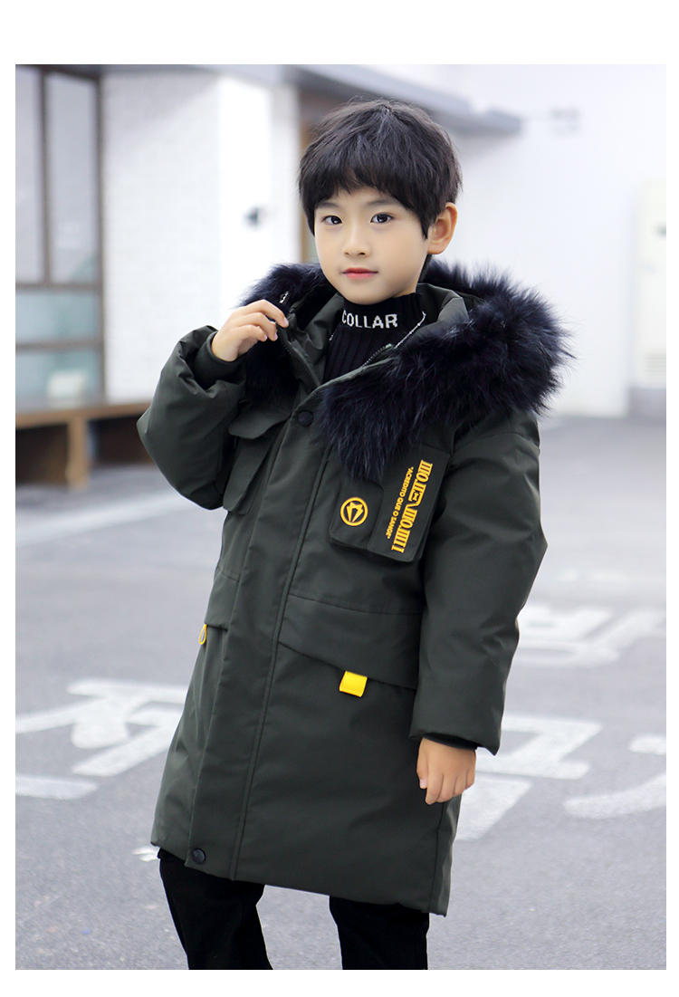 长款男童棉衣2020新款冬装派克服儿童韩版棉服加厚外套棉袄中长款03