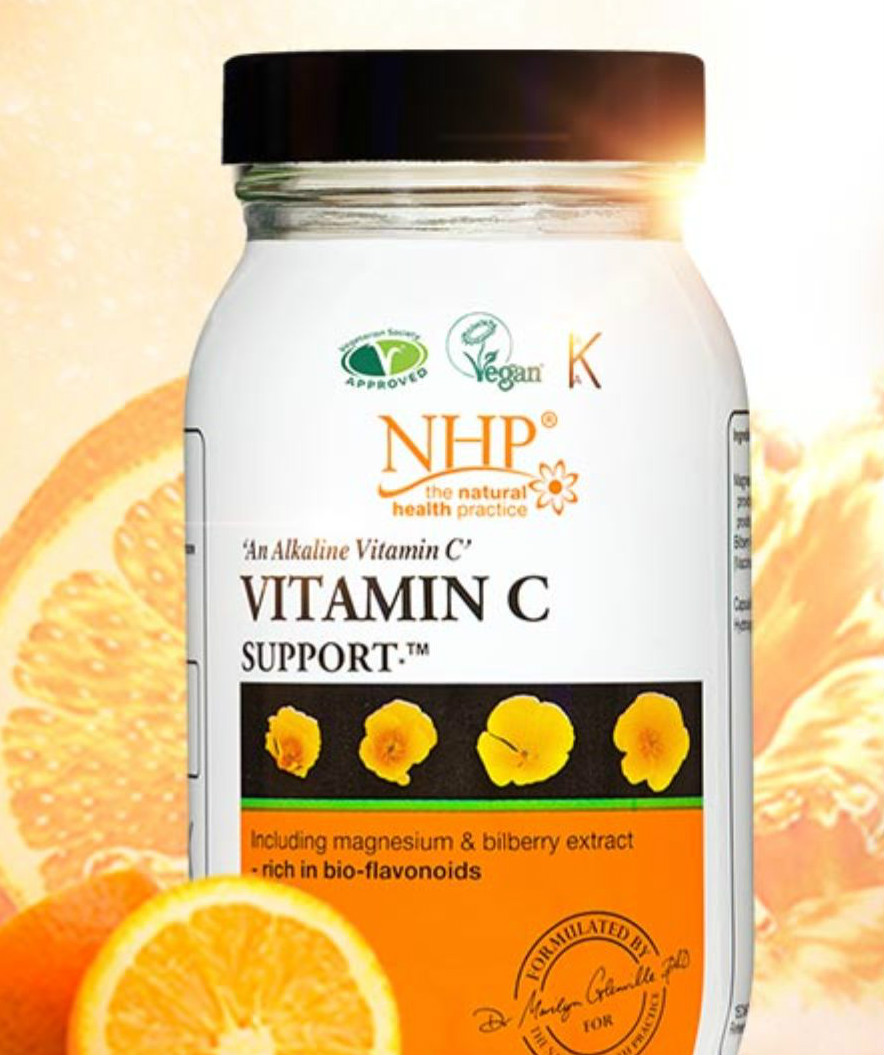 英国nhp维生素c片vc片左旋维c片口服美容保健品