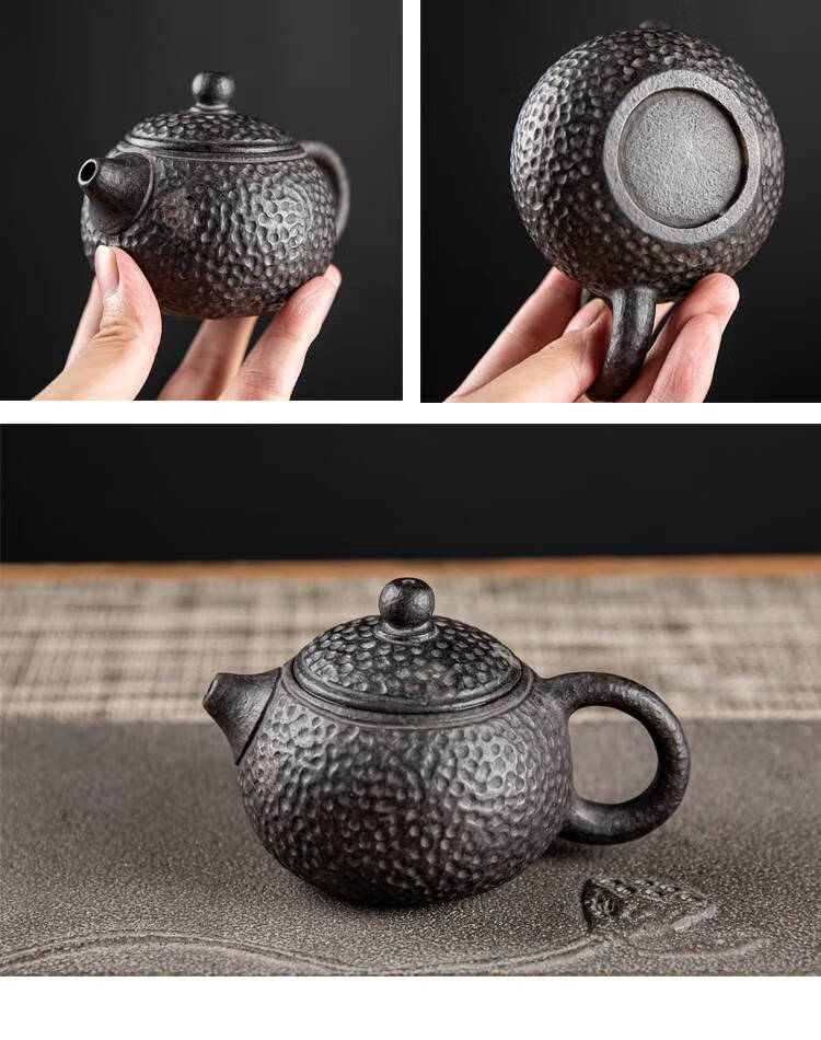 安化冰碛岩茶具天然石头养生泡茶壶手工透光西施壶 扁西施【图片 价格