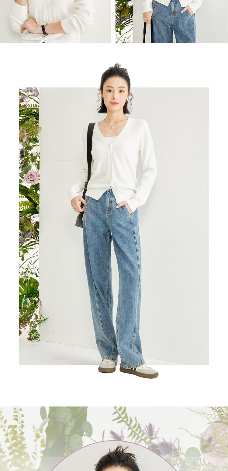 Giordano Knitted Cardigan for Women, Cotton V-Neck Sweater, Women's Outerwear, Solid Color Women's Jacket 05350649 14