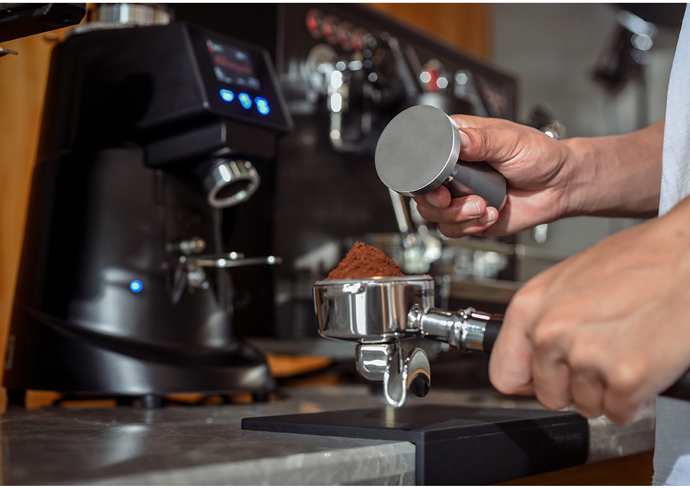 mhw-3bomber轰炸机粉捶58mm手柄咖啡压粉器不锈钢平底