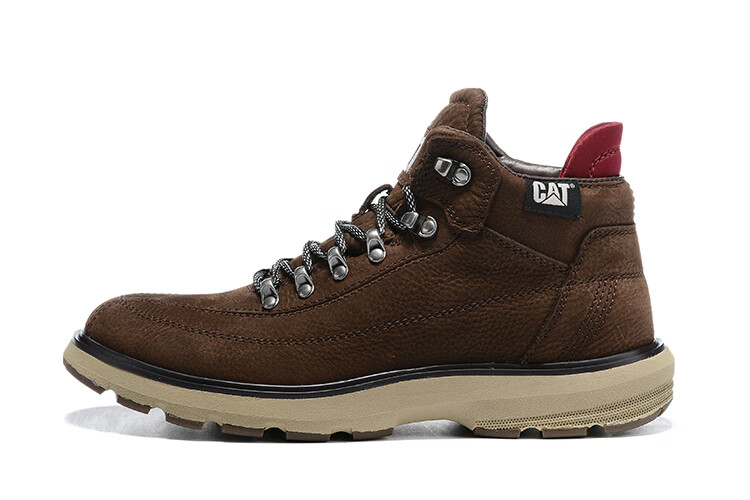 【商场同款】cat卡特cat/男鞋轻便户外休闲皮鞋磨砂牛皮短靴马丁
