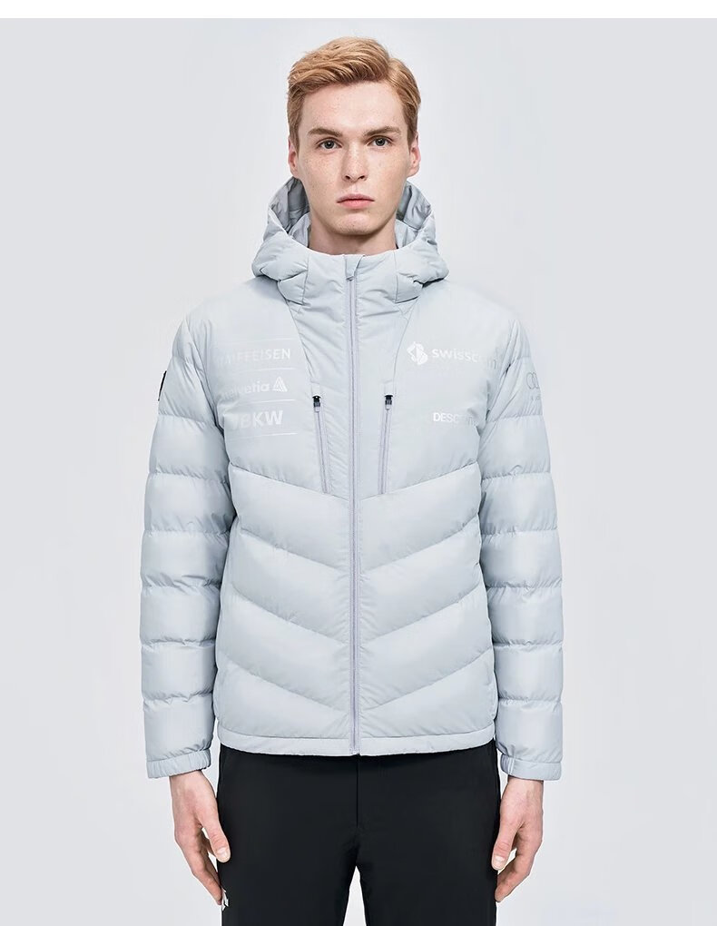 迪桑特(descente)羽绒服瑞士国家队联名冬季保暖轻薄鹅绒运动服男旗舰