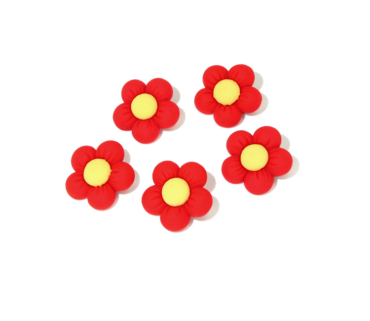 一朵小红花胸针卡通徽章可爱勋章男女衣服帽子鞋包饰品小红花别针配件