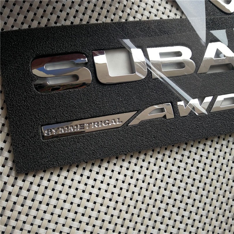 适用于斯巴鲁森林人forester subaruawd改装车标改装标英文字母尾标车