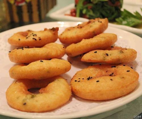 竹遇福州湖南海蛎饼勺子工具黑铁勺油饼双面泡葱油饼凸勺平低勺直径95