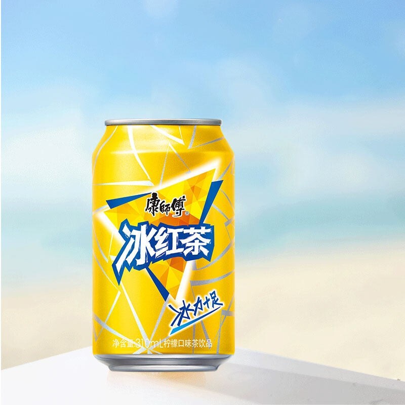 康师傅经典冰红茶柠檬味310ml12罐24罐茶饮料易拉罐装听装整箱夏季