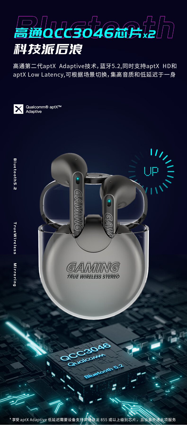 漫步者(edifier) hecate gm5旗舰版 真无线tws蓝牙耳机 太空银