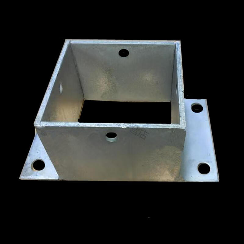 不锈钢座防腐木围栏木栅栏葡萄架方管角码立柱脚套底座固定件固定镀锌