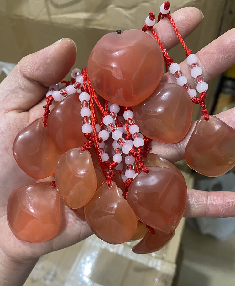 歌盼 青鱼石鱼惊石成品项链吊坠毛衣链 手把件宝宝儿童天然饰品礼物