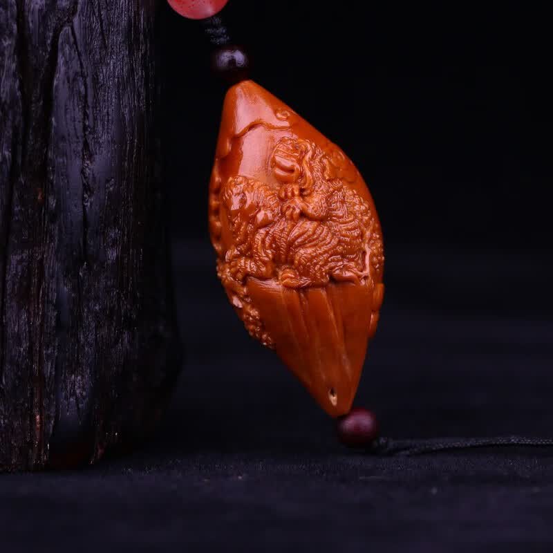 苏魅儿 周泉兴 十二生肖 橄榄核雕单子梅林老核挂件苏工文玩舟山纯