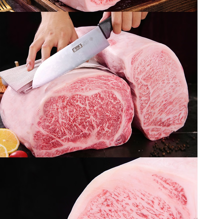 雪花牛排 原切西冷 媲美日本神户a5和牛 500g m12西冷牛排【图片 价格