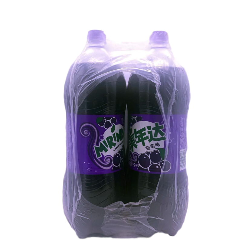 百事可乐美年达葡萄味碳酸饮料2l6瓶整箱新日期