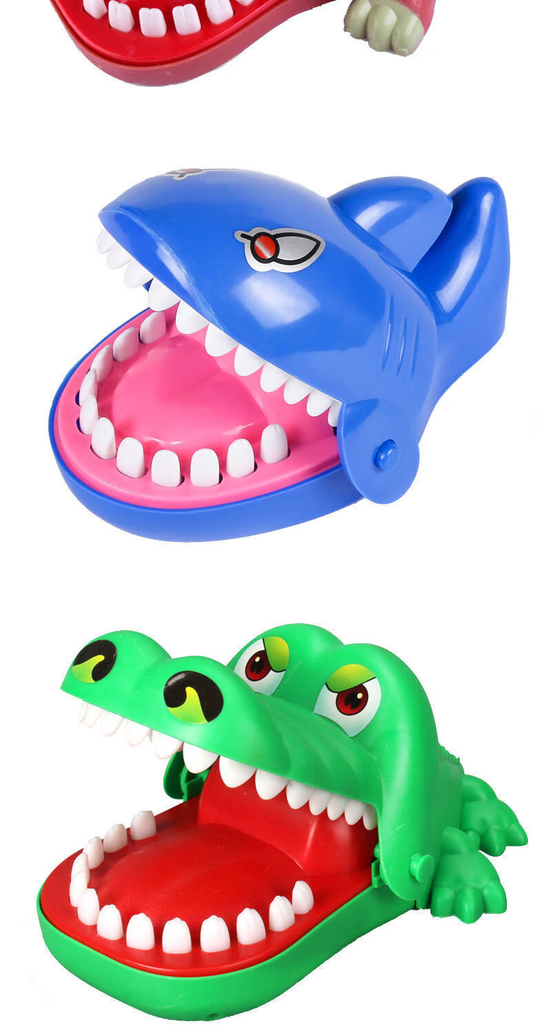 咬人鳄鱼 鳄鱼玩具亲子互动整蛊咬手小人对打海盗桶男女孩子儿童玩具