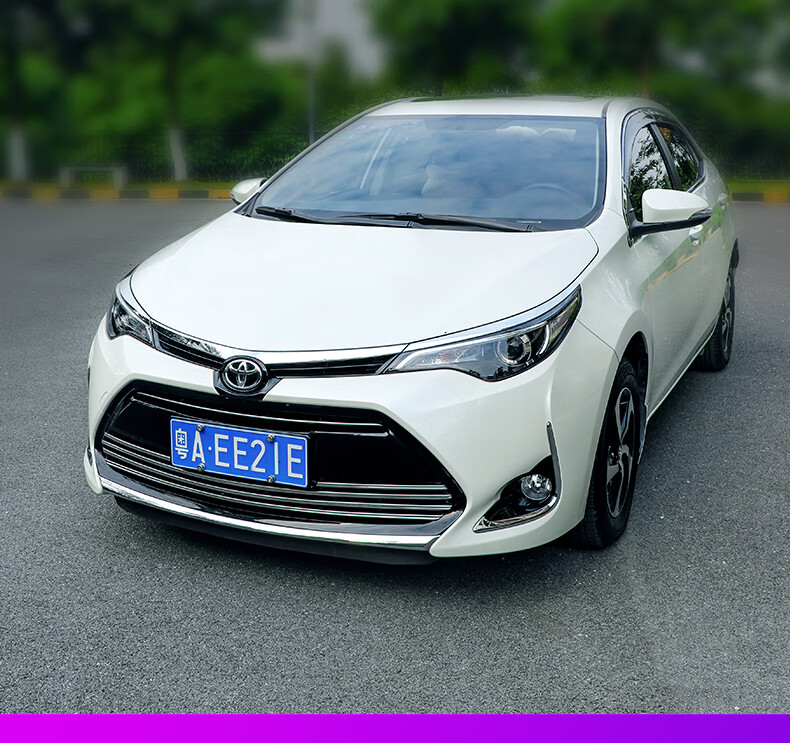 亮条双擎前脸亮片改装 17改款185t雷凌中网(不锈钢镜面款6件)【图片