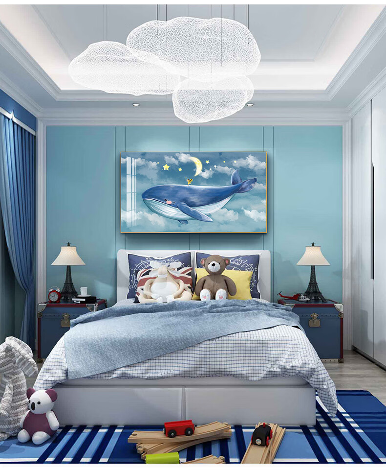 陶然北路 儿童房装饰画男孩女孩北欧客厅沙发挂画现代简约卧室床头