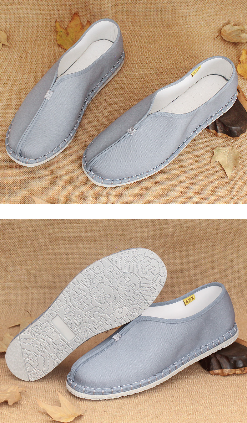 真如界僧鞋店真如界新品千层底僧鞋居士鞋吸汗透气竹纤维禅意休闲布鞋