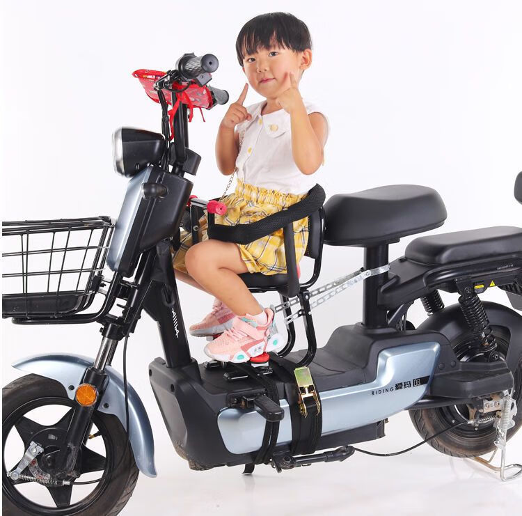 电动车摩托车婴儿前置座椅宝宝小孩儿童电瓶车踏板安全坐椅16a防撞垫