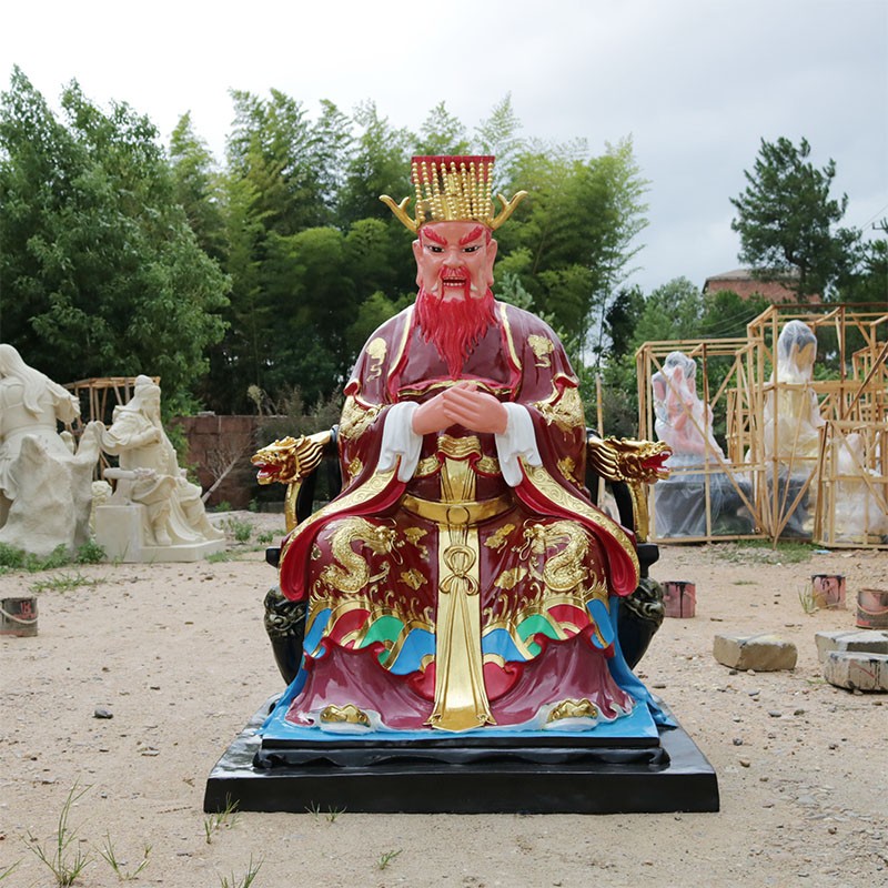 龙王神像玻璃钢13米东海西海南海北海四海龙宫广济龙王龙母佛像黄色88