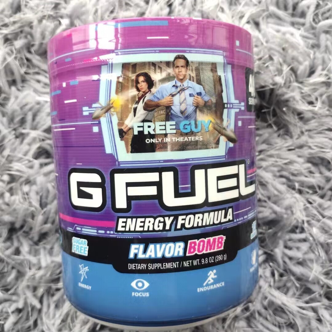 国现g fuel摇杯美国能量饮40份gfuel电竞饮料冲剂xqc-l 蓝色【图片