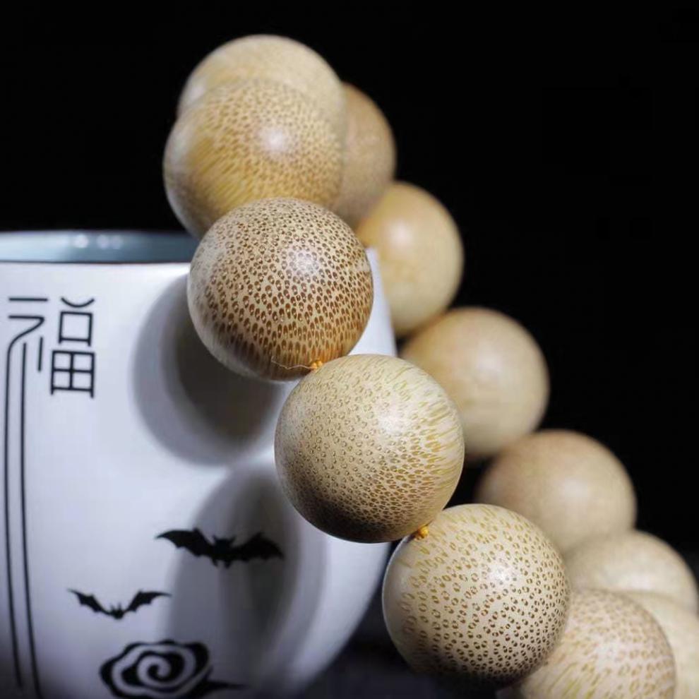 龙血金丝竹天然龙血金丝竹老料高密满鱼籽纹手串流行20mm男女款手串