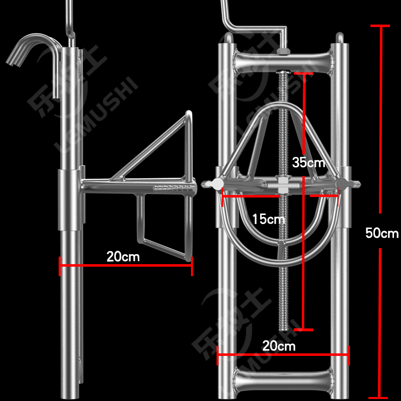 羊头固定架剪羊毛羊用推羊毛打针输液挤羊奶固定器羊头架子修蹄 双钩