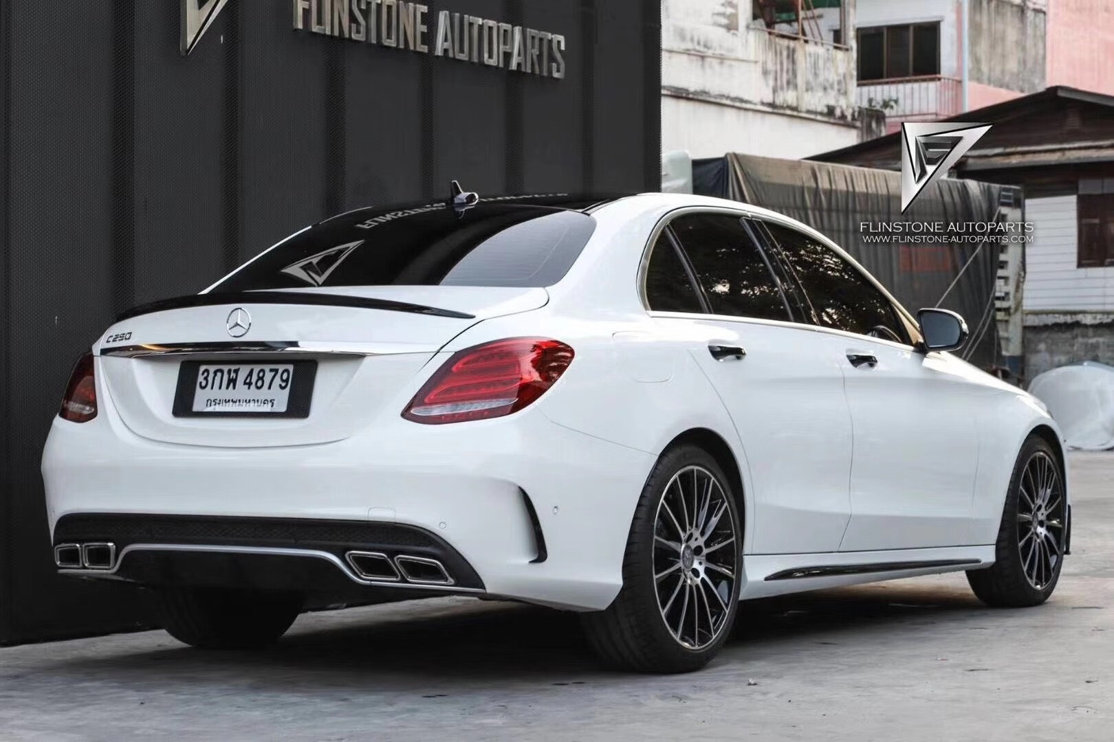适用于w205奔驰c级c260l升级改装c63 amg c65 gtr大包围前杠后杠